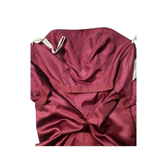 David's Bridal Burgundy Dress Women's Size 4 - Picture 5 of 8